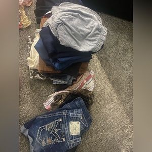 17 pairs of pants the miss me shorts are bought separately those are $25 alone